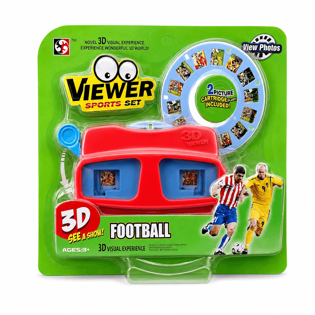 3D Football Viewing Machine - Red for kids in Kuwait